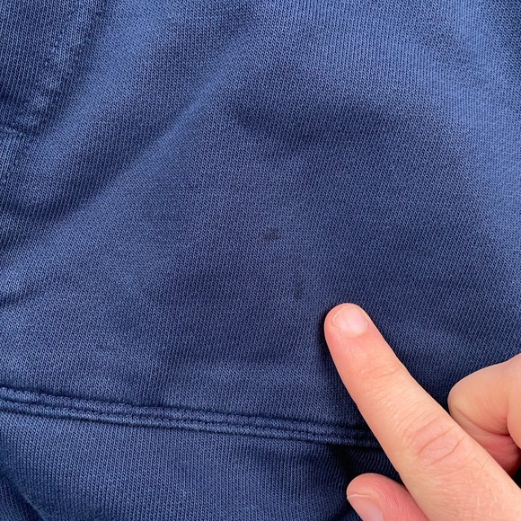 Nike Hoodie Mens Small Navy Blue Dri-Fit Pullover Logo Graphic Basketball Y2K - Picture 3 of 13